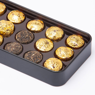 七彩云南迷你小金沱（糯香大叶/生茶/熟茶，3克*15粒/盒）