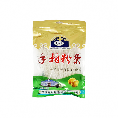 老纪家呼伦贝尔手拍水晶土豆粉条（480g/袋）