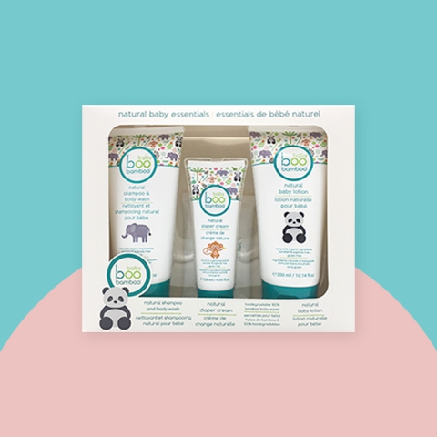 天然植物配方 | 洗沐润肤儿童四件套 （洗发沐浴/身体乳/护臀霜/宝宝湿巾）