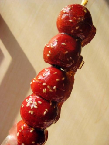 【怀旧零食】老北京 无核冰糖葫芦 大串（6个）