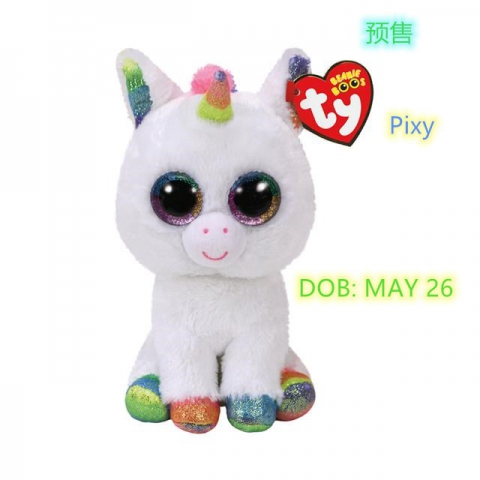 TY 美国大眼玩偶 6 寸 Unicorn 独角兽大集合