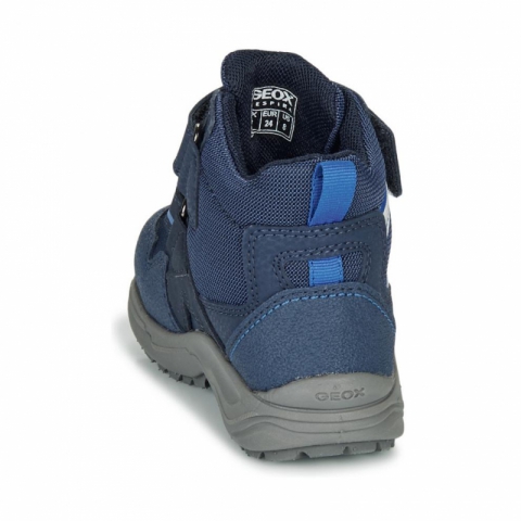 GEOX健乐士 男童KURAY ABX NAVY 冬季魔术贴雪地靴-蓝色