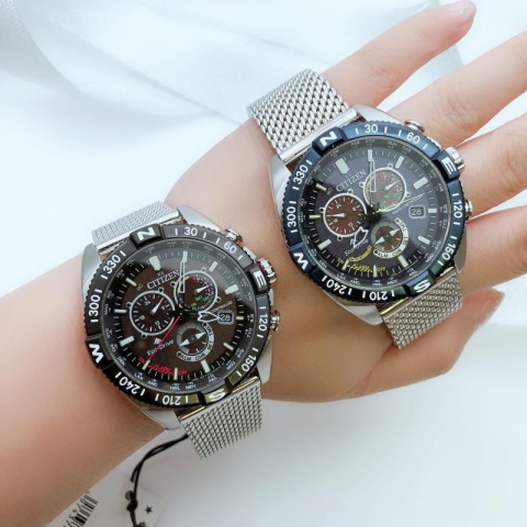 2020新款西铁城citizen蓝天使三代男士钢带手表cb5848-57L