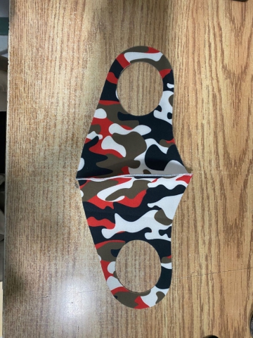 【特惠】2件 / $5  口罩 男女 春夏秋冬 防尘 防雾 透气 时尚迷彩口罩 fashion dust mask, 1件/$2.99