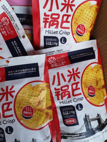 补货中【英伦之恋】麻辣锅巴，酥脆可口，麻辣味 (每包170克/2包）