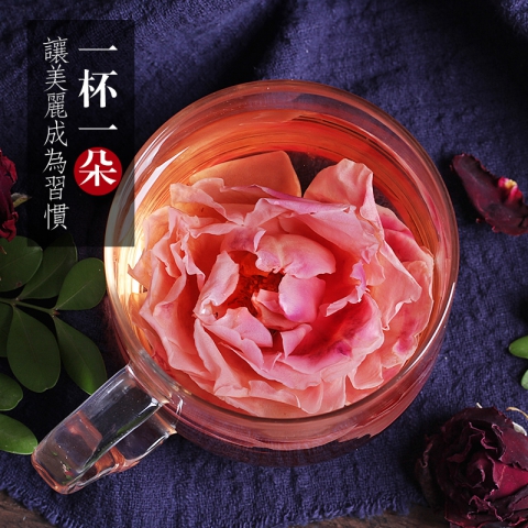 【精选墨红大朵玫瑰】干玫瑰花可搭配花茶，一朵一杯，一朵两克，$12.99/包（每包30朵）