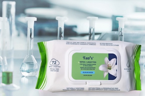 【独家销售】日韩专利 Fan's  消毒湿纸巾 0393（72 PCS 1包）