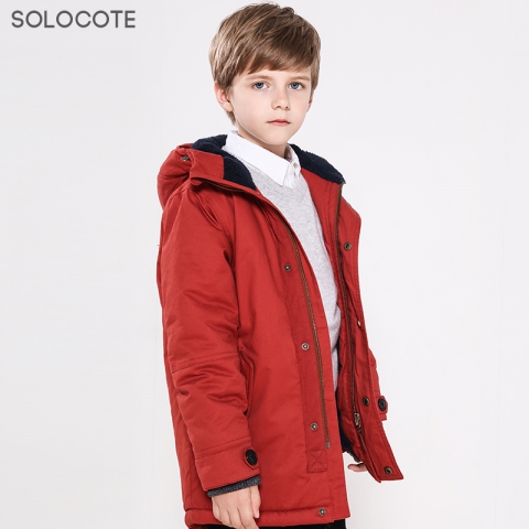 SOLOCOTE 男童全棉保暖棉外套 #170765