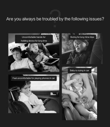 汽车后座头枕手机安装支架