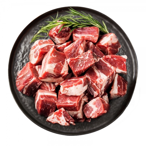 【麻辣拼团】上等 有根牛腩切块  (约2磅/盒)