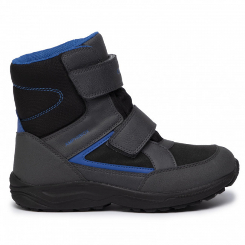 GEOX健乐士男童 JR Kuray Boy 时尚雪地靴中帮冬季-深蓝色