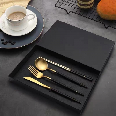 304不锈钢葡萄牙四件套餐具礼盒