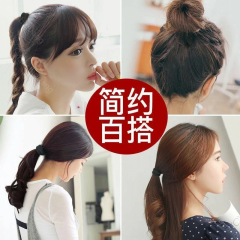 日韩新一代简约弹力粗发绳 盒装20根