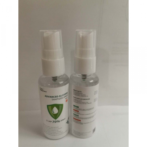 身携带免洗酒精喷雾，含抗菌精油 （60毫升）5瓶一组