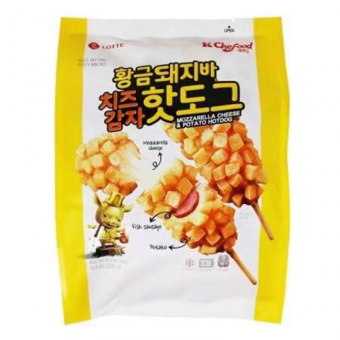 韩国网红小食—芝薯拉丝热狗棒（一包4根）