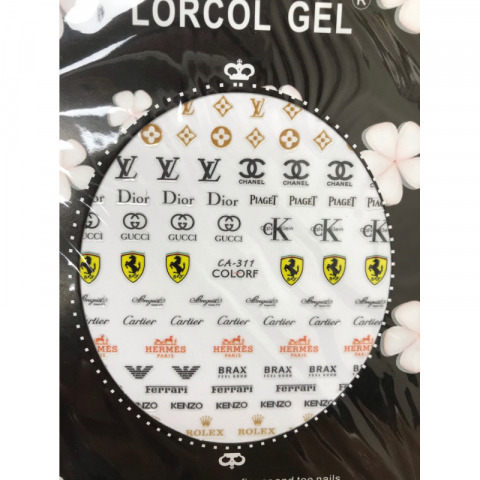 【美甲贴纸】趣味大牌美甲美物贴纸 撕下即贴 方便快捷 儿童可玩 12张一组