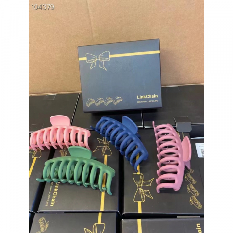 Holiday特价大号马卡龙色抓夹礼盒四只装