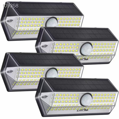 清仓特价 【LITOM】品牌新款防水太阳能户外灯4个装*1套