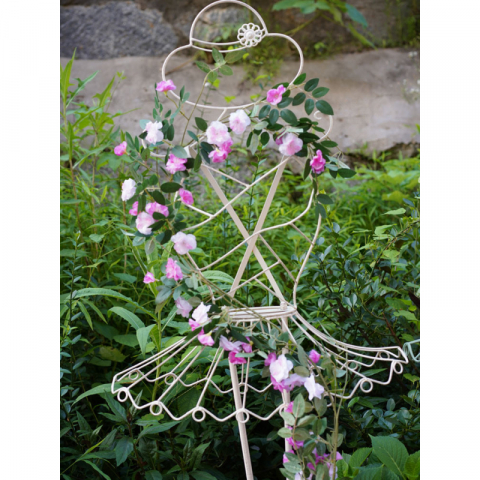 美女模特造型铁艺爬藤架