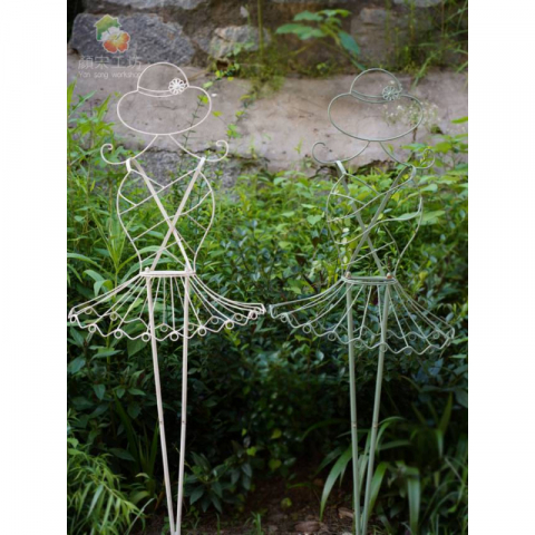 美女模特造型铁艺爬藤架