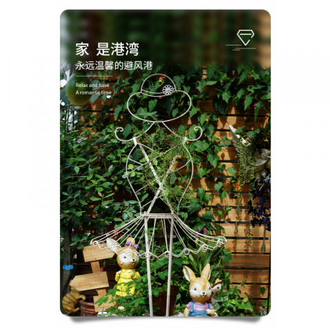 美女模特造型铁艺爬藤架