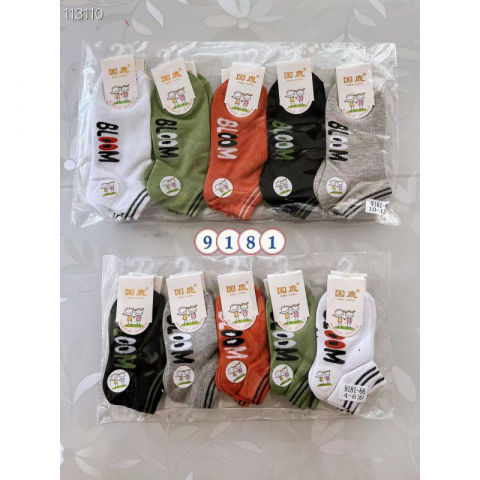 国鹿品牌精梳棉男童袜10双