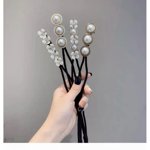 丸子头盘发器 珍珠盘发器  1组*4个