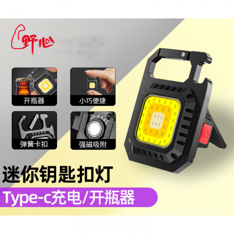 2只/组多功能迷你钥匙环LED灯登山扣灯