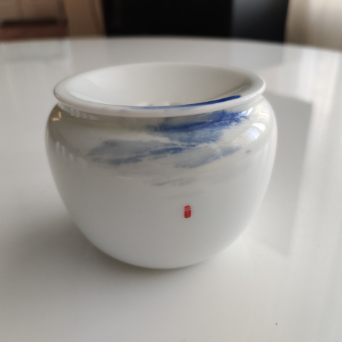 玉泥写意茶具 艺术家手绘