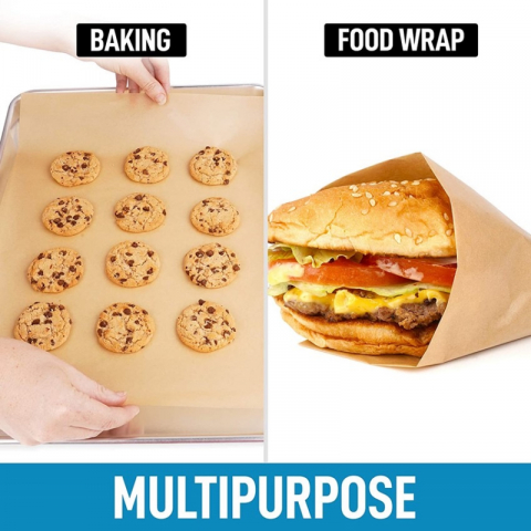 超级推荐 本色烘焙烤盘纸 硅油纸 一盒100张 2种size可选