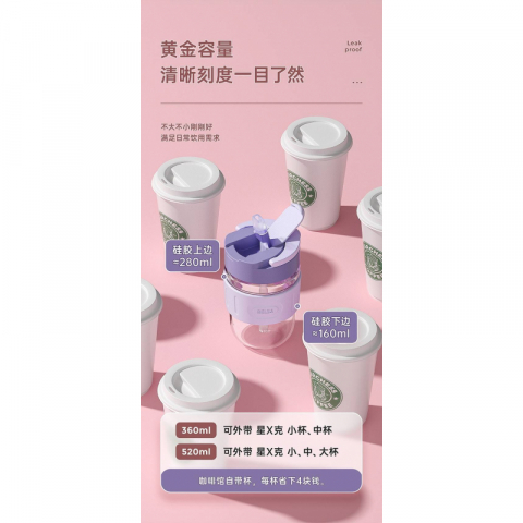 高硼硅玻璃咖啡杯520ml