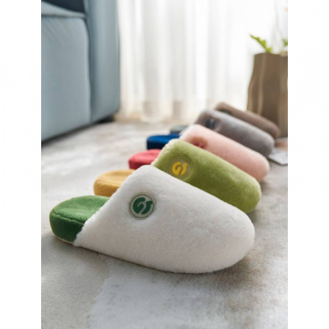 毛绒棉拖鞋(颜色随机)