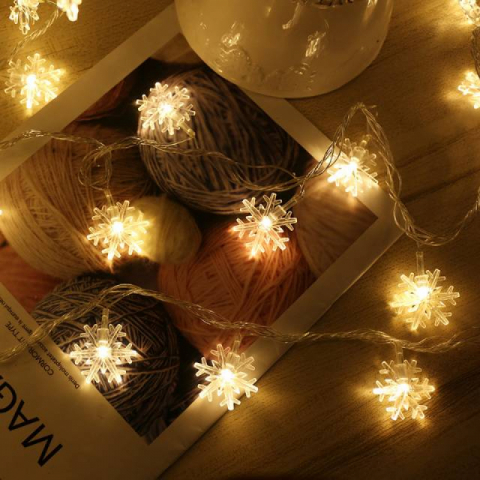 雪花LED灯串USB款(10米80灯)