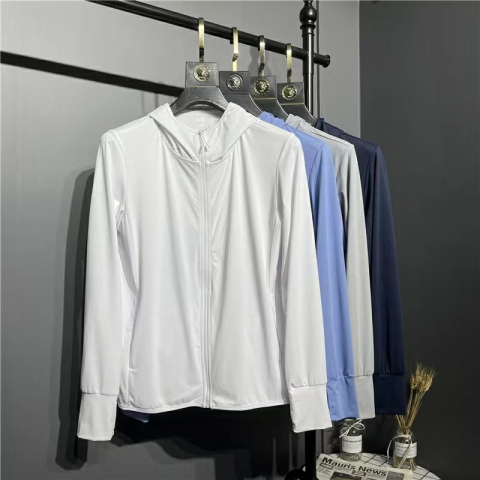 薄透气连帽情侣冰丝防晒衣