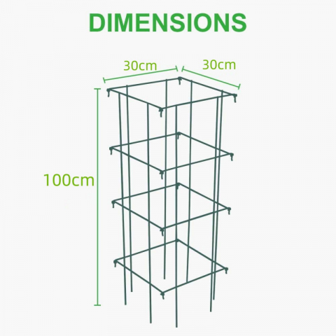 方形折塔铁番茄架100*30cm