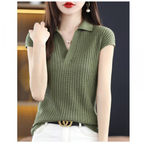 羊毛混纺POLO领衫