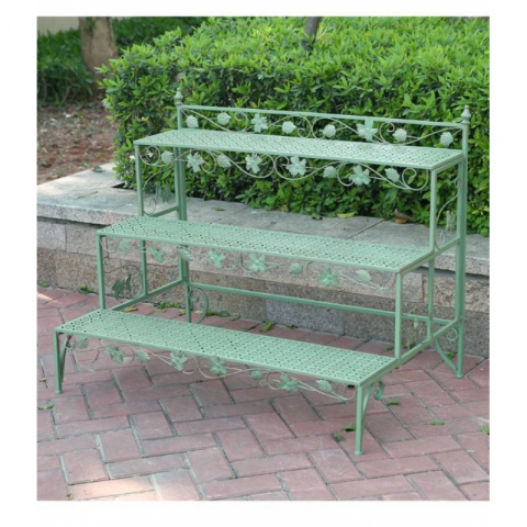 3件套做旧铁艺花架