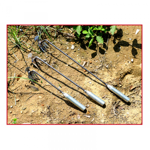 4齿长铁柄锄草器除草钩