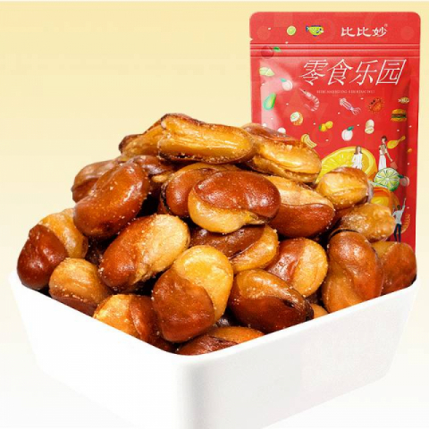 500g/包比比妙兰花豆零食