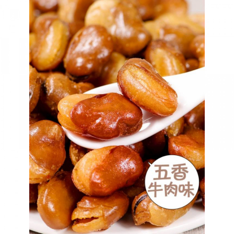 500g/包比比妙兰花豆零食