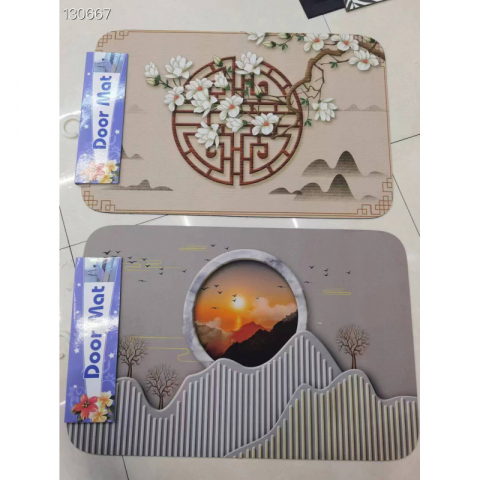 3D视效硅藻泥吸水地垫 3个 浴室再添新颜值 买二送一