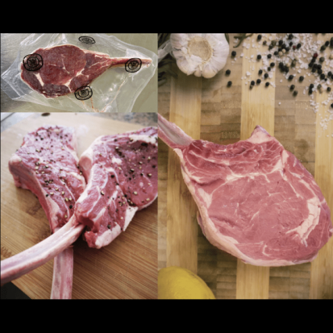 金筷子 4片装小牛战斧10oz