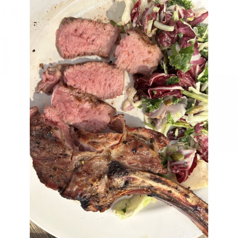 金筷子 4片装小牛战斧10oz