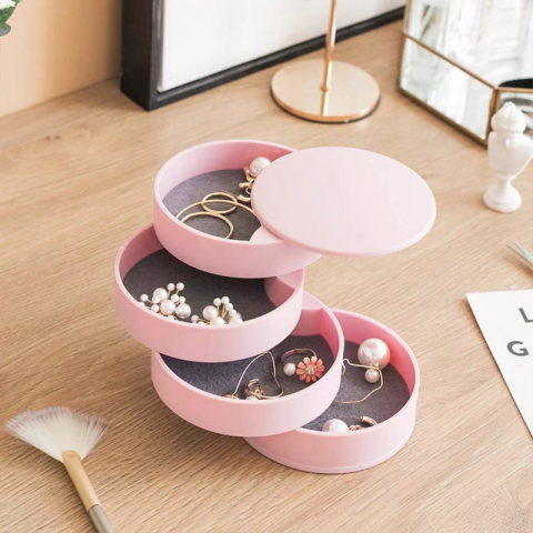北欧极简 360旋转多层珠宝手饰盒