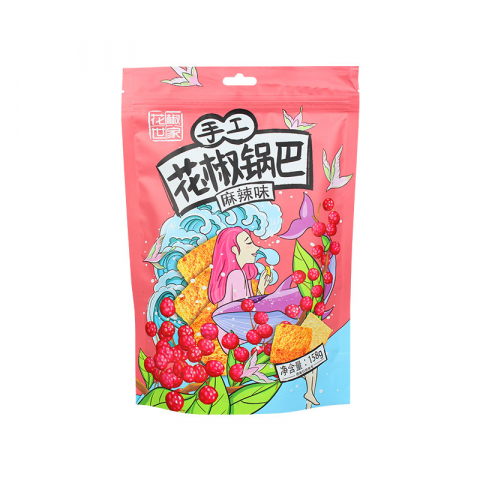 158g/包花椒世家手工锅巴零食