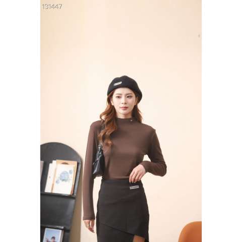 椰油磨毛小立领打底衫M金属标 2个尺码