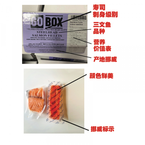 4片装寿司级挪威三文鱼