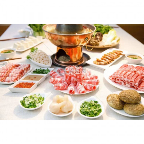 雪花肥牛卷臻品羊肉卷 4磅