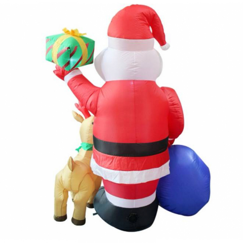 1.8米带灯圣诞老人小鹿