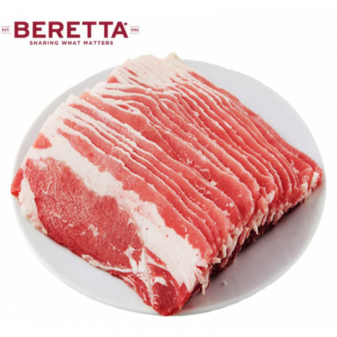 BERETTA全自然臻品雪花肥牛片 4磅